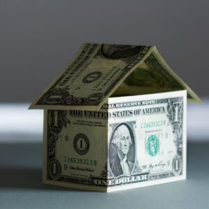 home made of dollar bills