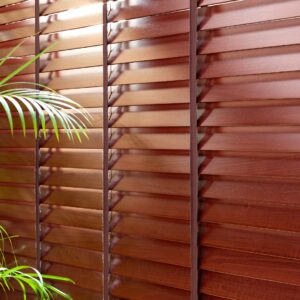 Closed window blinds