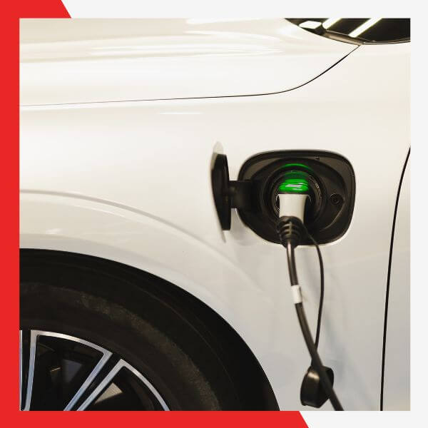 electric vehicle being charged