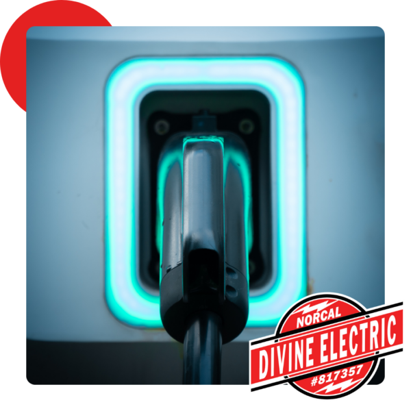 ev charger lit up