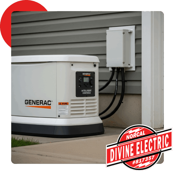 Generator next to a house