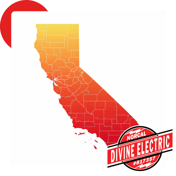 Wildfire map of California
