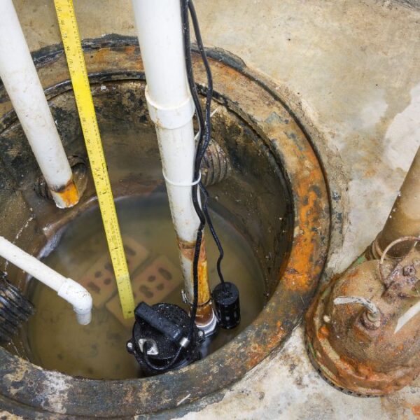 checking sump pump in basement