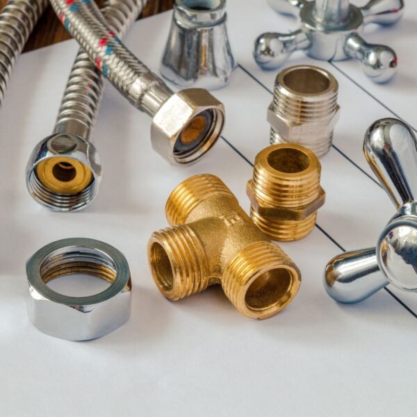 Different plumbing parts.